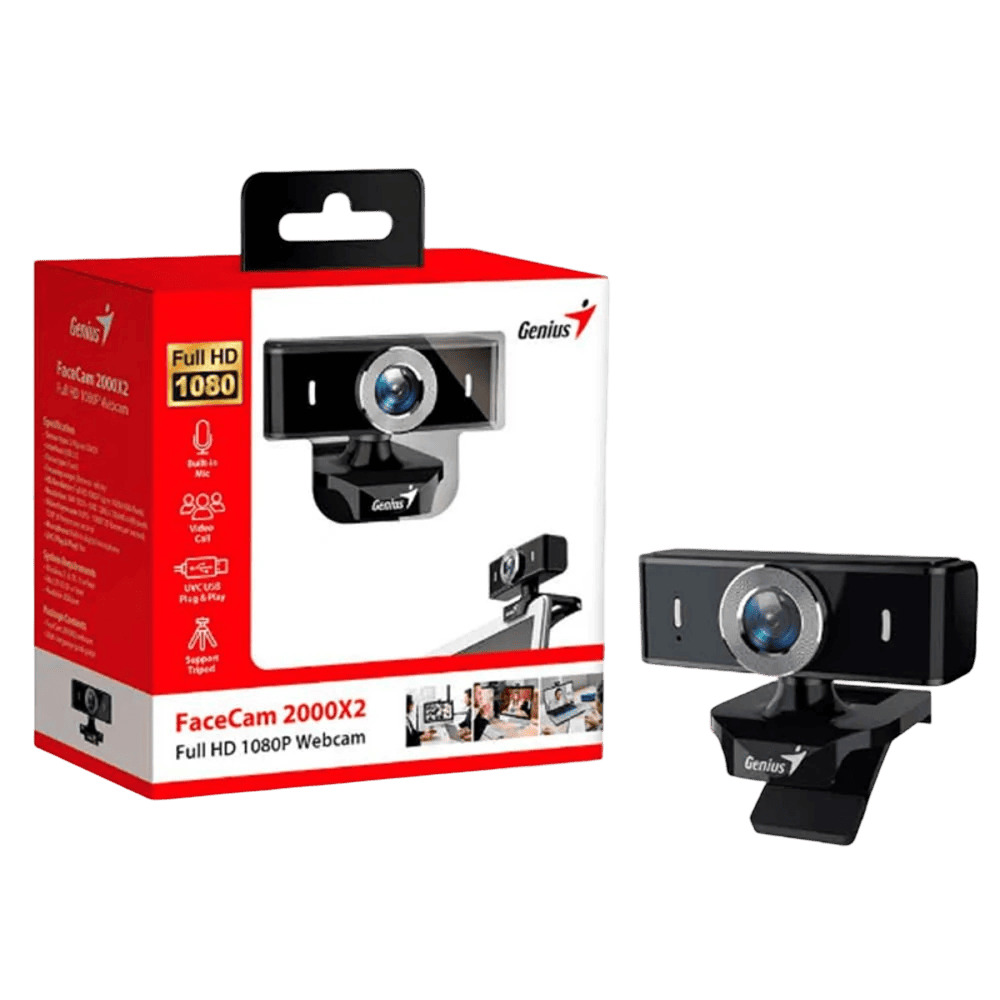 Cámara Web Genius FaceCam 2000X2 Full HD 1080P con Micrófono