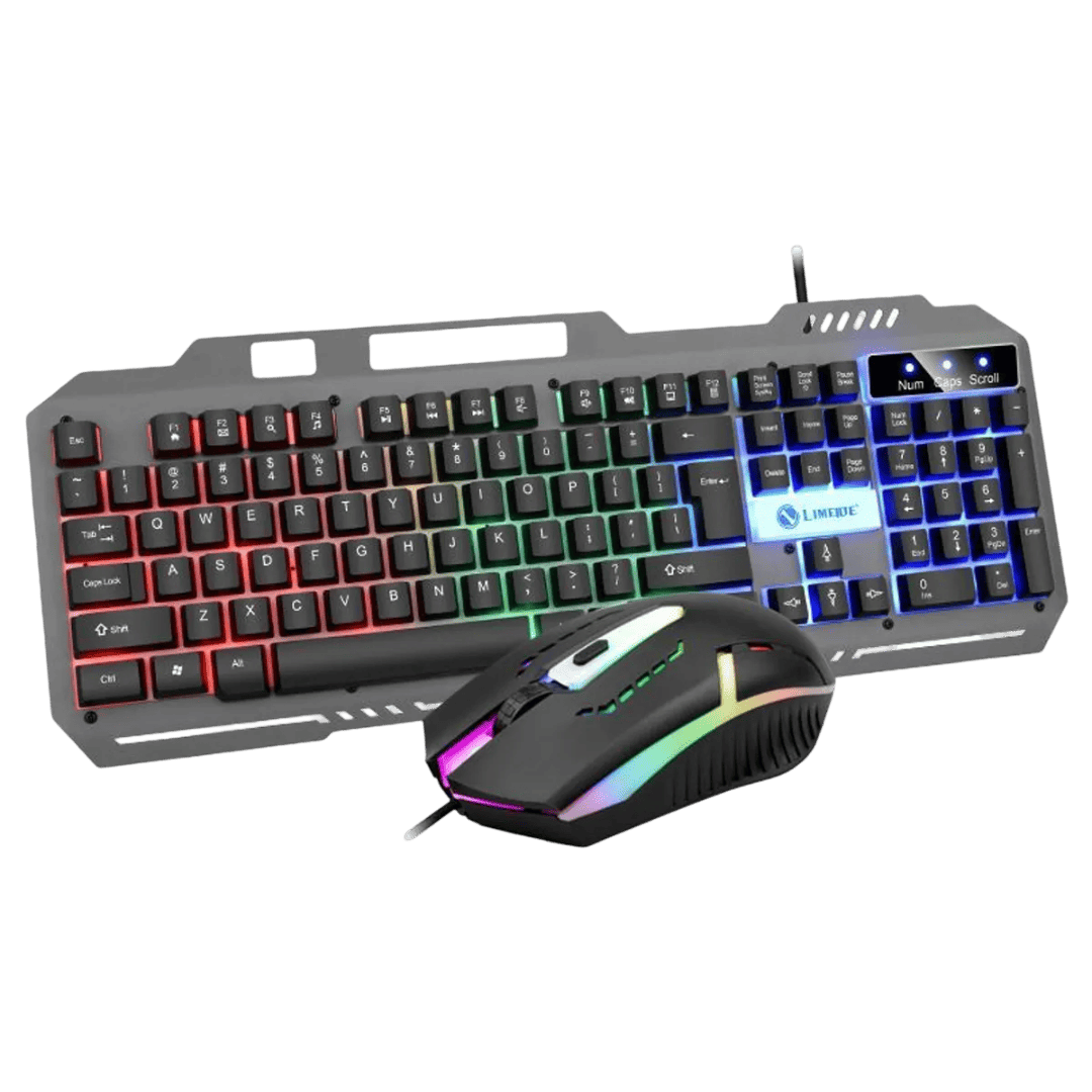 Combo Teclado y Mouse Gaming LIMEIDE T25 Alámbrico RGB