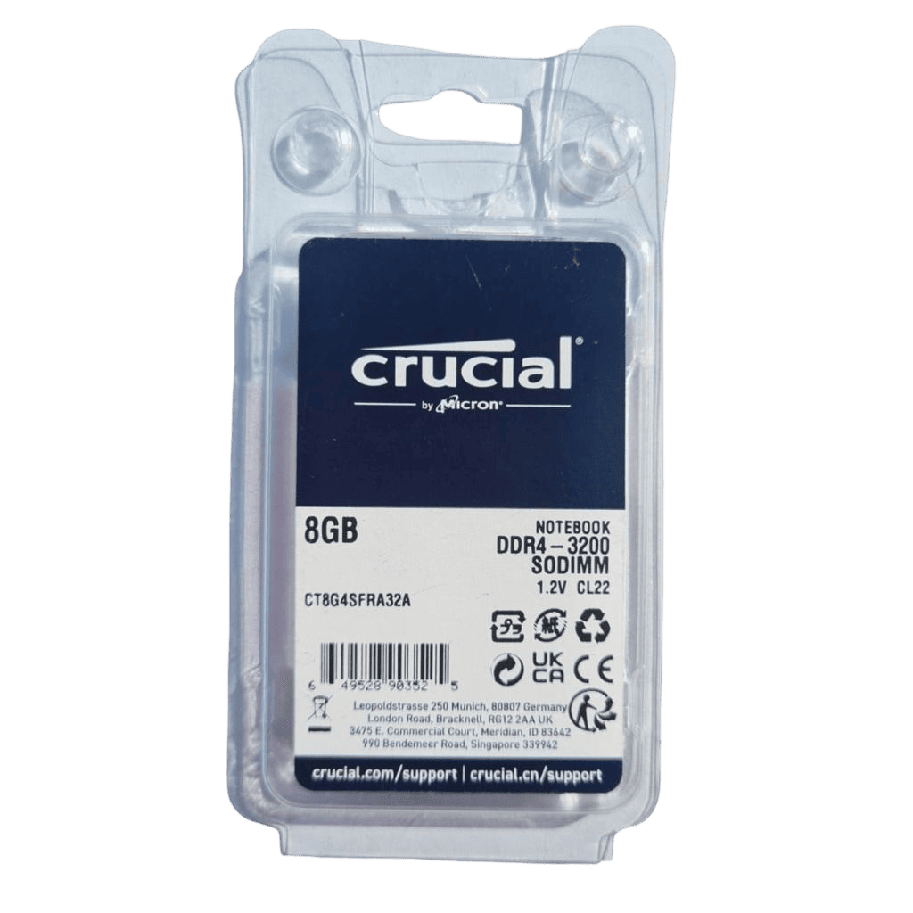 Memoria RAM Crucial DDR4 8GB 3200MHz SO-DIMM para Portátil