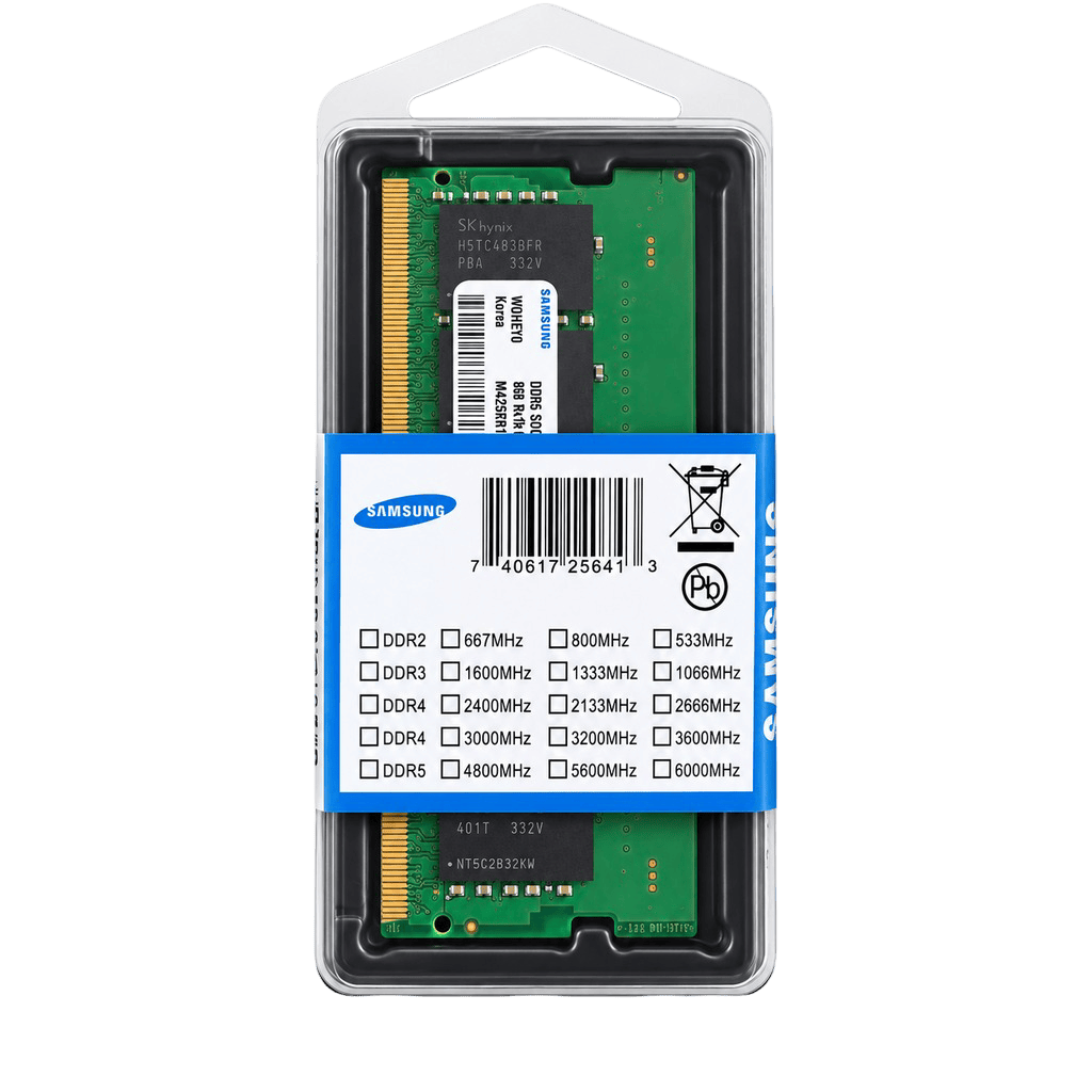 Memoria RAM Samsung 8GB DDR5 5600MHz SODIMM para Portátil