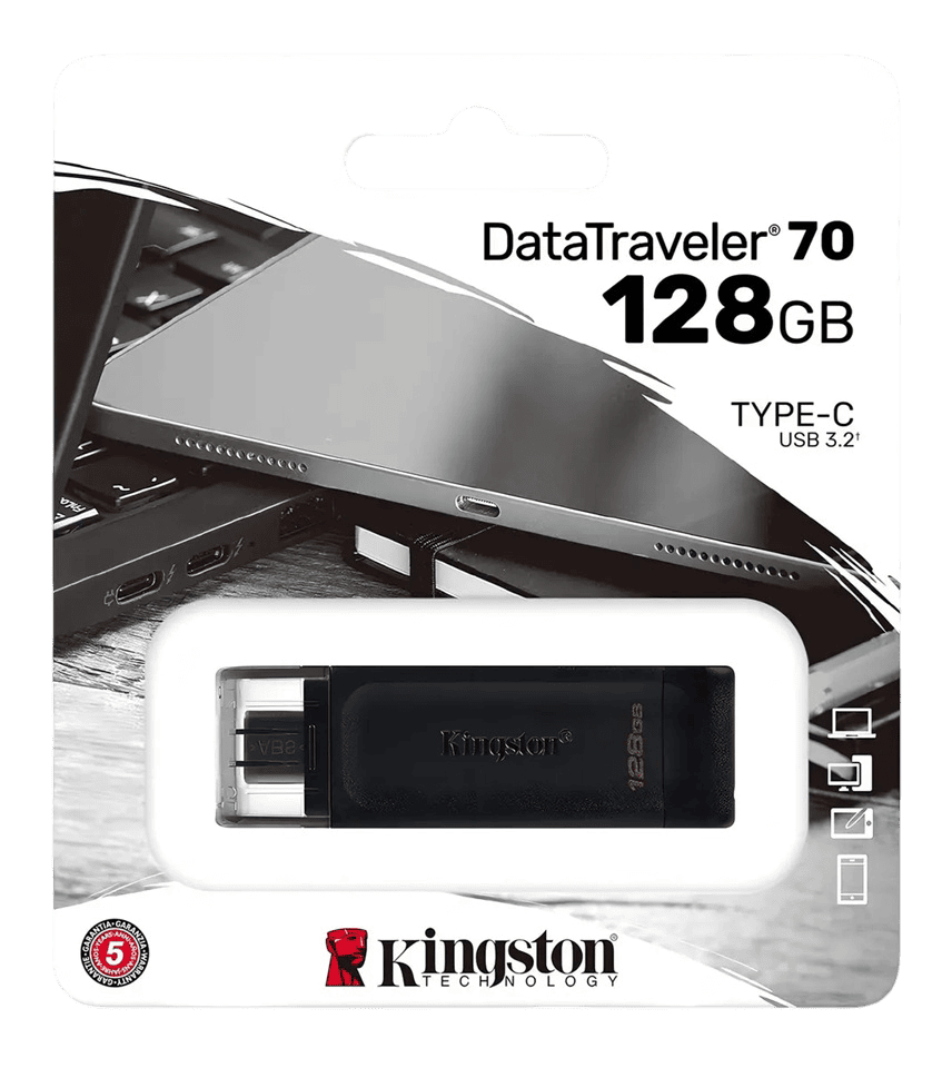 Memoria USB Kingston DataTraveler 70 128GB USB-C 3.2 Gen 1