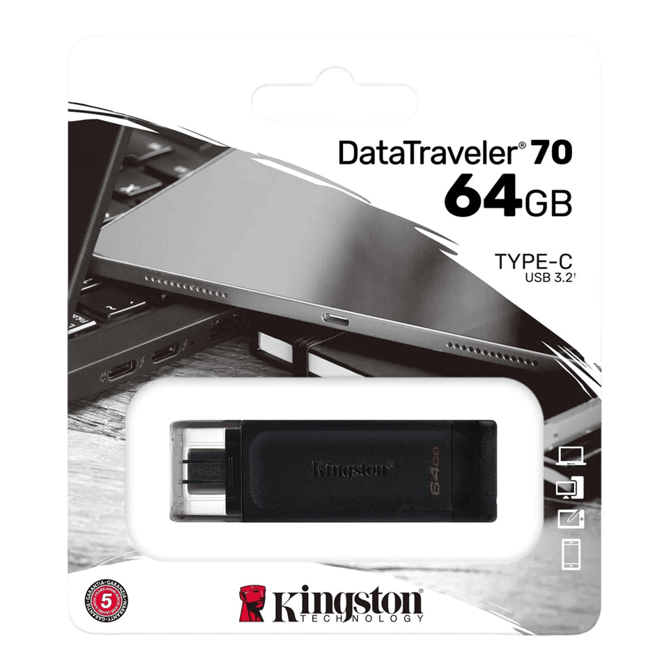 Memoria USB Kingston DataTraveler 70 64GB USB-C 3.2 Gen 1