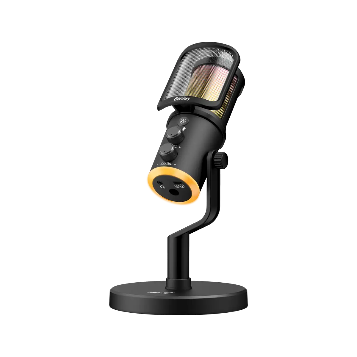 Micrófono USB Genius MIC-S400U Cardioide RGB para Streaming