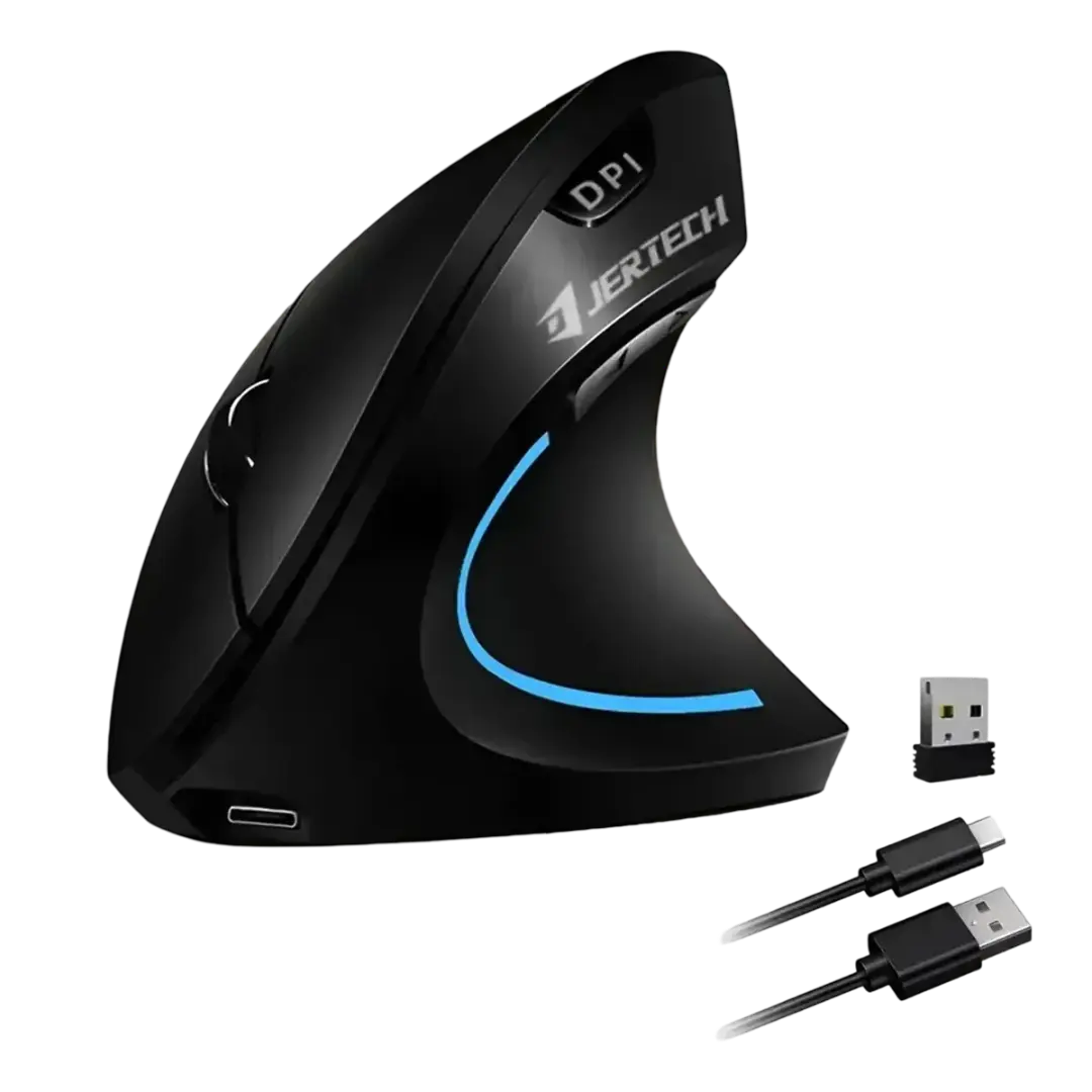 Mouse Vertical Inalámbrico Recargable Jertech JR322