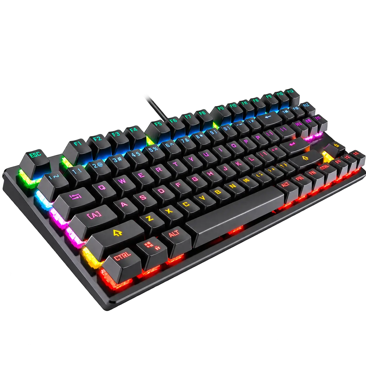 Teclado Mecánico Gamer Jertech Sprint JK520 RGB USB Switch Blue
