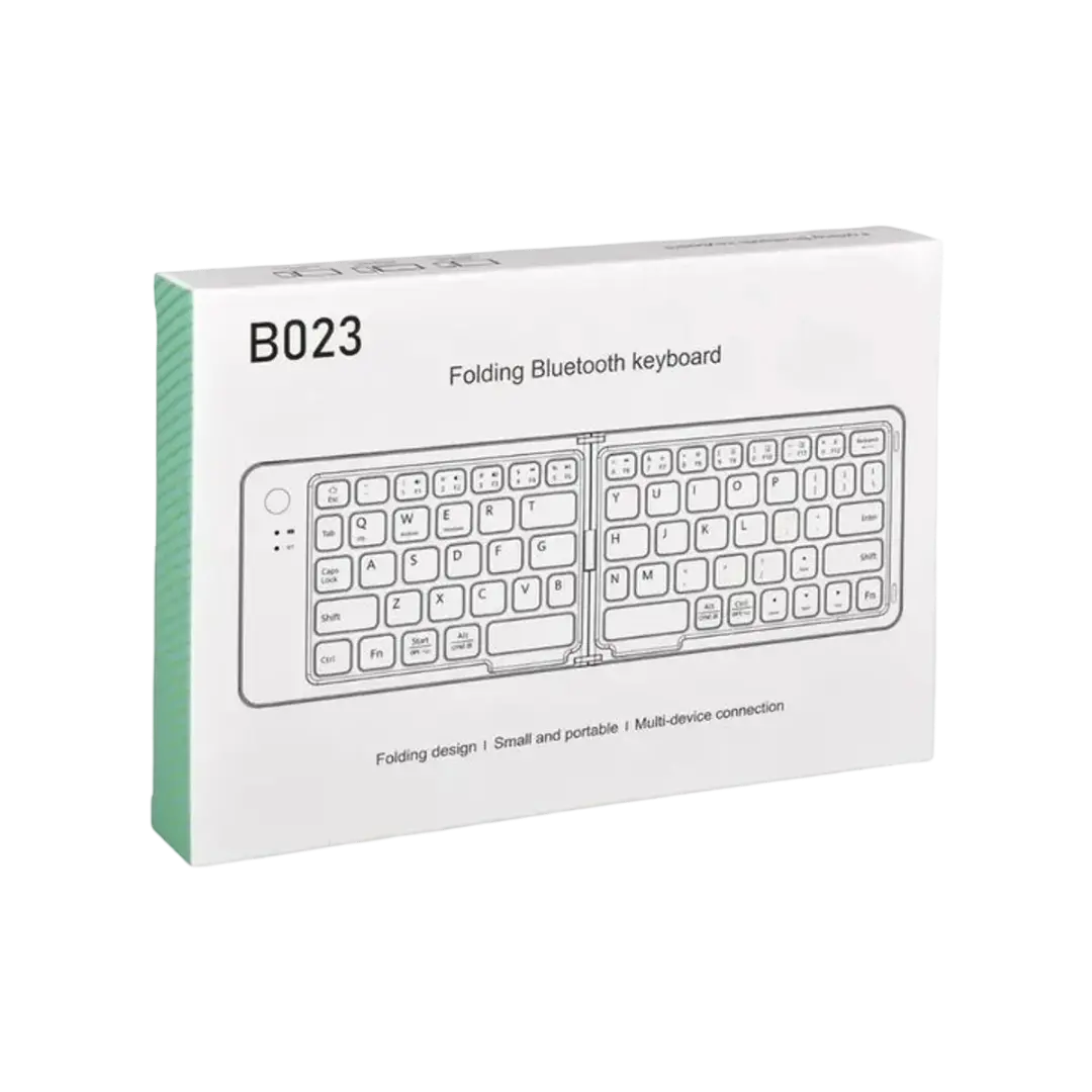 Teclado Inalámbrico Plegable B023 Bluetooth Recargable